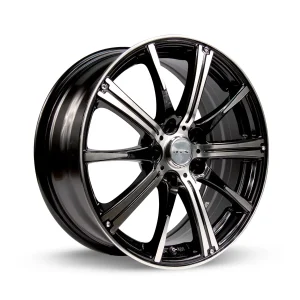 RTX Spark 14×5.5 4×100 ET38 CB73.1 Black Machined Wheel