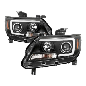 Spyder 15-17 Chevy Colorado Projector Headlights – Light Bar LED – Black