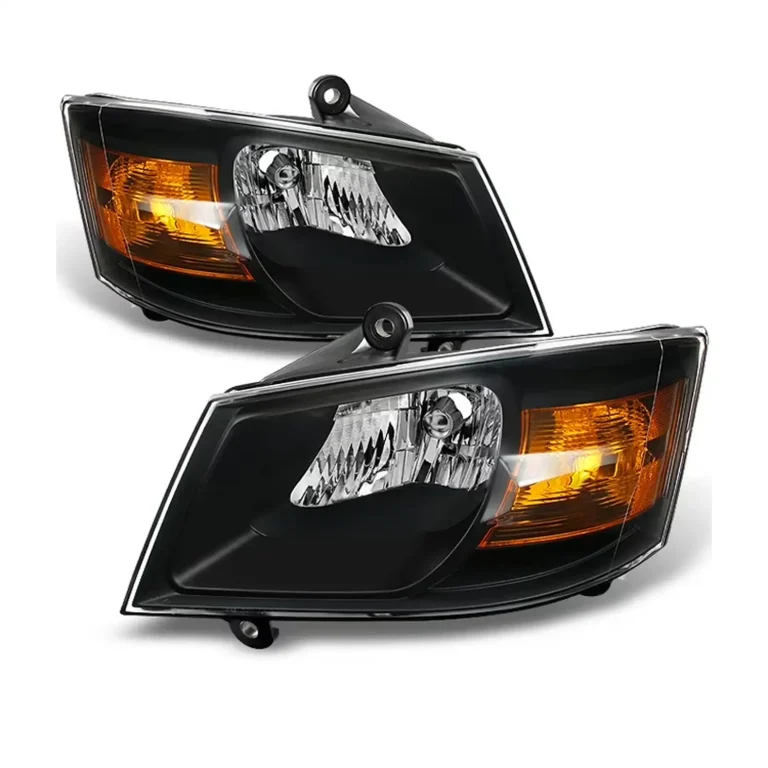AKKON – For Dodge Grand Caravan Black Headlights Head Lamps Driver